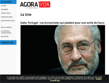Tablet Screenshot of mobile.agoravox.fr